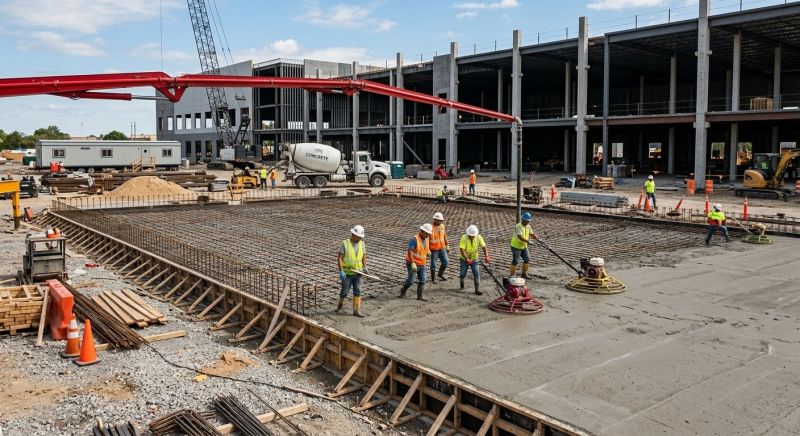 Commercial Slab Installation in North Miami Beach, FL
